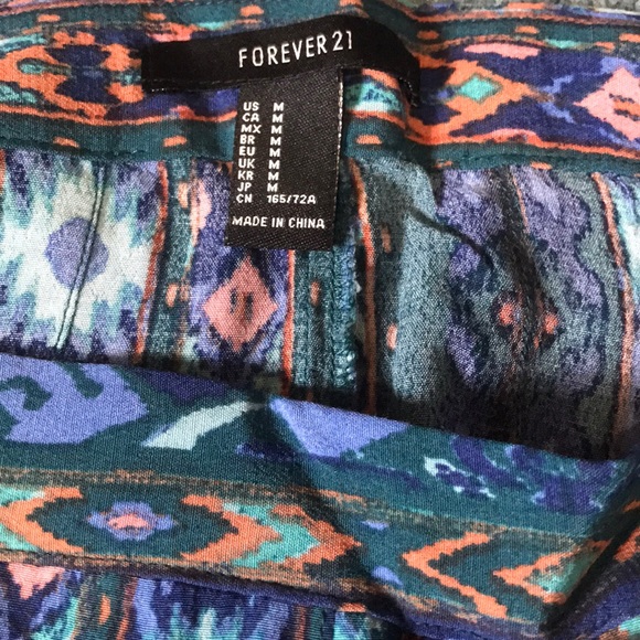 Blue Pattern Skirt - Picture 2 of 4